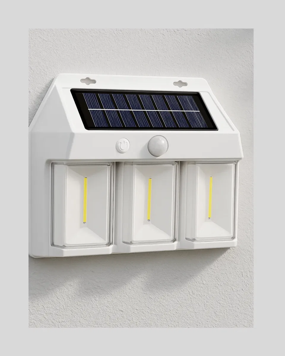 Suya Dayanıklı Solar Duvar Lambası – Akıllı Gece Sensörlü Işık görsel 2