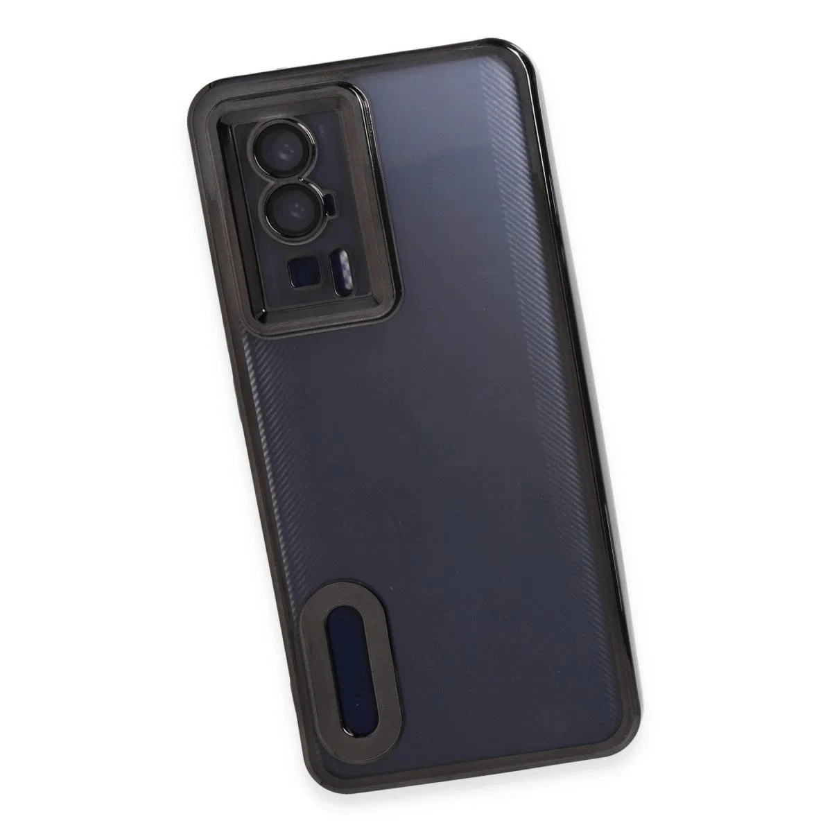 Xiaomi Poco F5 Pro Kılıf Slot Silikon - Siyah görsel 4