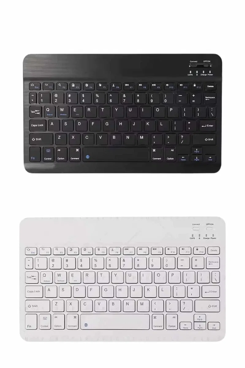 Uyumlu Kablosuz Bluetooth Şarj Edilebilir Mini Q Klavye görsel 4