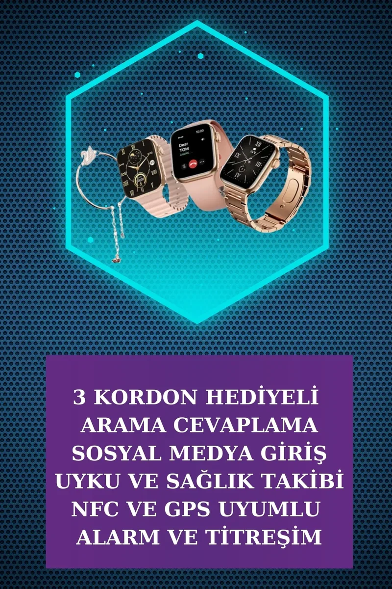 Dijital Göstergeli Powerbank Bluetooth Kulaklık ve Yeni Nesil Amoled Ekran Akıllı Saat görsel 2
