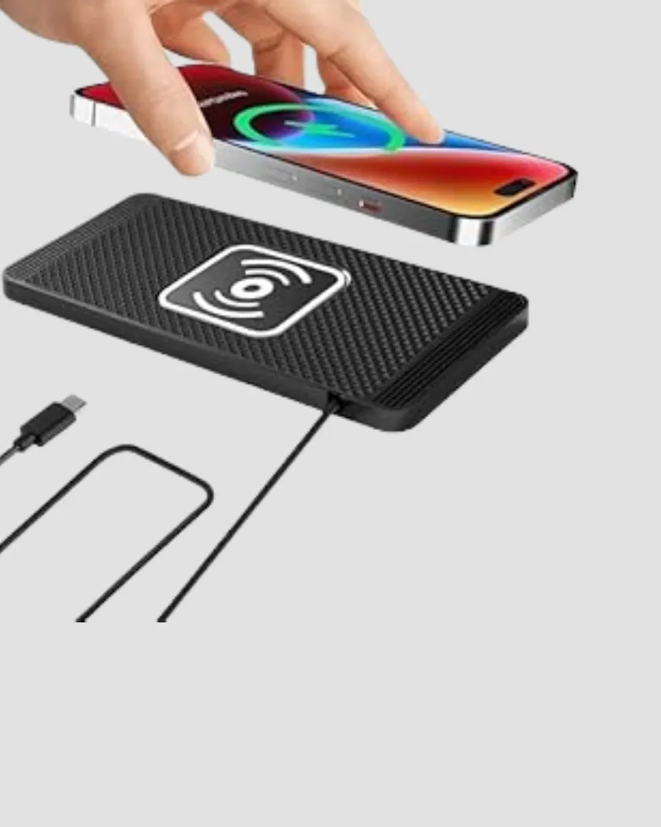 Manyetik Şarj Pedi 7. 5W 10W 15W Hızlı Şarj Kaymaz Tabanlı görsel 2