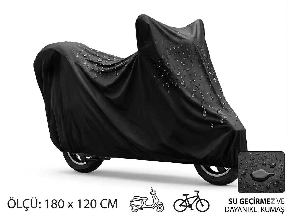Motosiklet Ve Scooter Koruma Brandası – Su Ve Toz Geçirmez 180x120 Cm