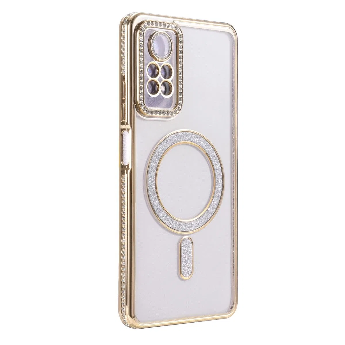 Xiaomi Redmi Note 12 Pro 4g Joke Simli Magneticsafe Kılıf - Gold görsel 3