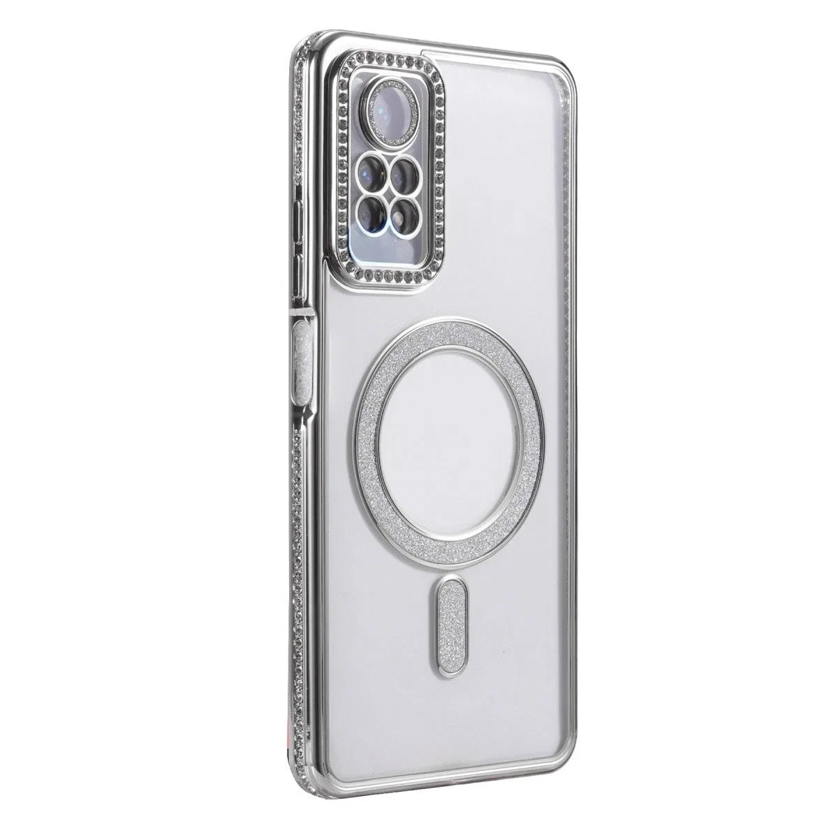 Xiaomi Redmi Note 12 Pro 4g Joke Simli Magneticsafe Kılıf - Gümüş görsel 3