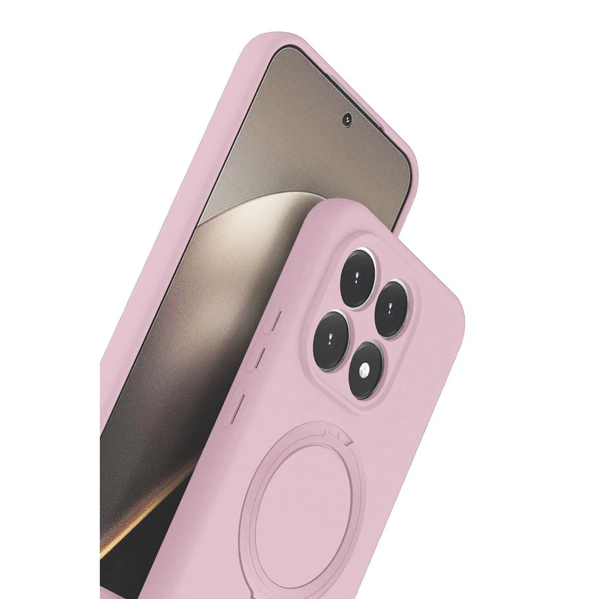 Xiaomi Mi 15t Regal Magsafe Standlı Kapak - Açık Pembe görsel 3