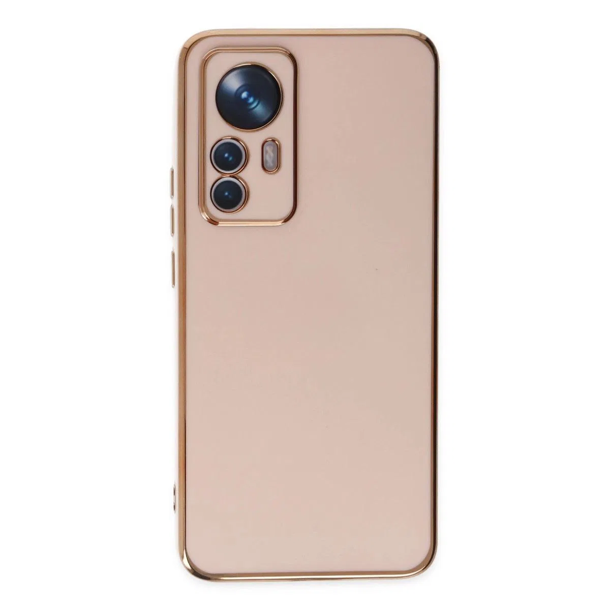 Xiaomi Mi 12t Pro Kılıf Volet Silikon - Pembe görsel 2