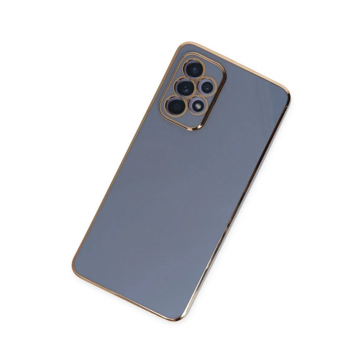 Samsung Galaxy A52 Kılıf Volet Silikon - Mavi görsel 3