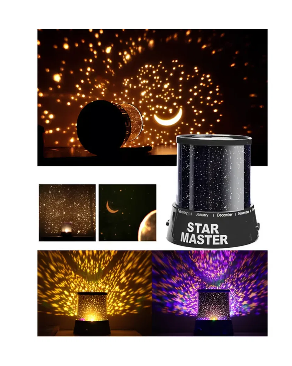 LED Yıldız Projeksiyon Lambası Romantik Oda Atmosfer Işığı görsel 4