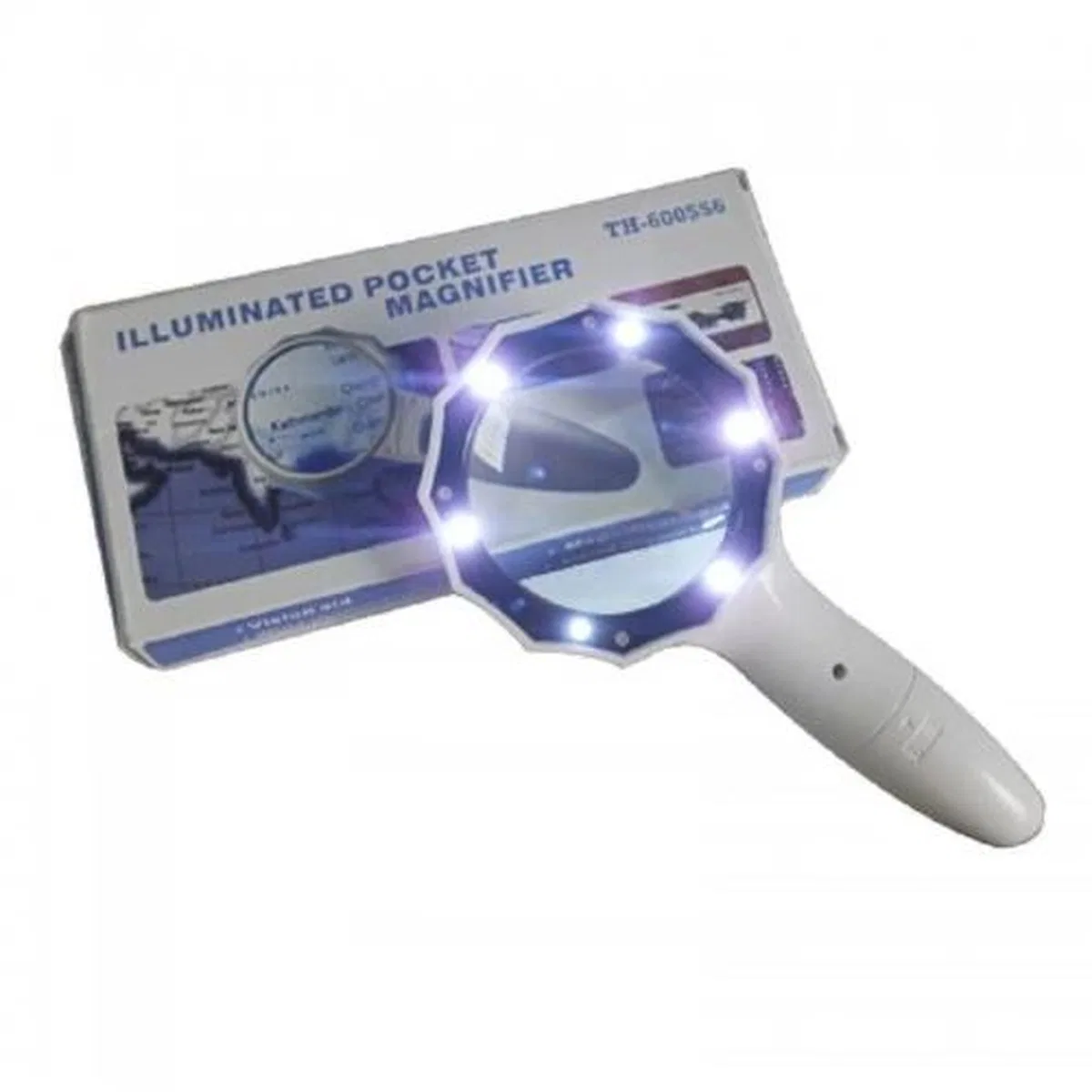 4x 6 Led Işık Aydınlatma 75mm Optik Lens El Büyüteç görsel 6