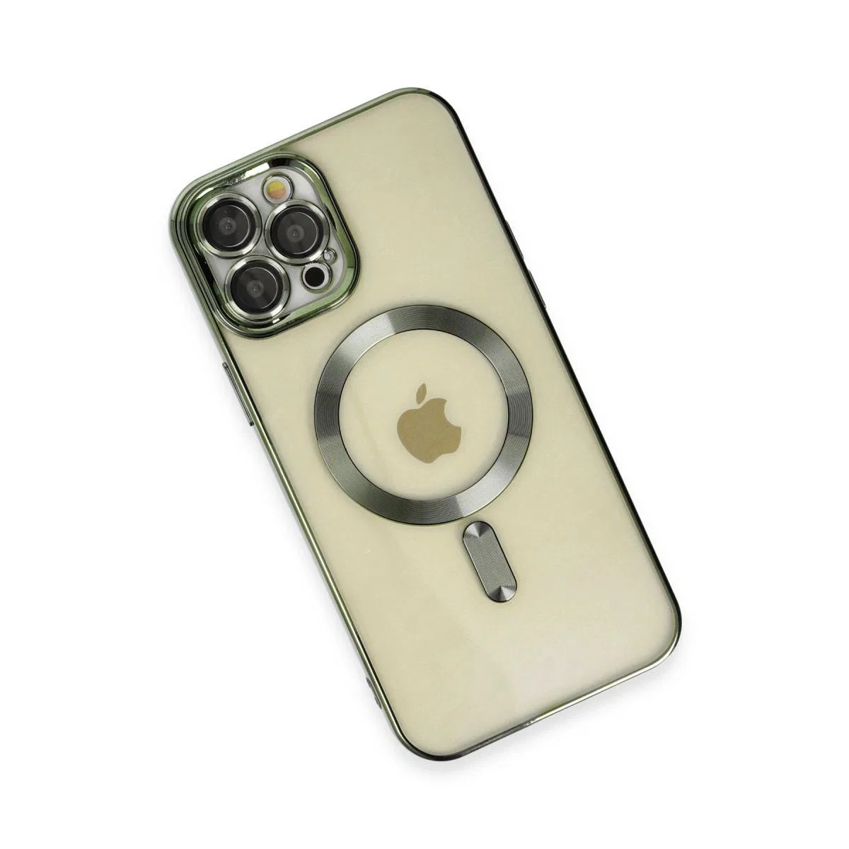 Apple İphone 12 Pro Max Kılıf Kross Magneticsafe Kapak - Koyu Yeşil görsel 3