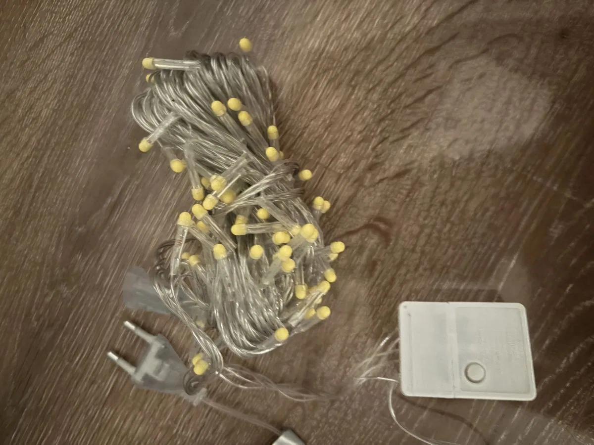 10m 100 Led Damla Uçlu Gün Işığı Şeffaf Kablo Mz-17-4 görsel 3