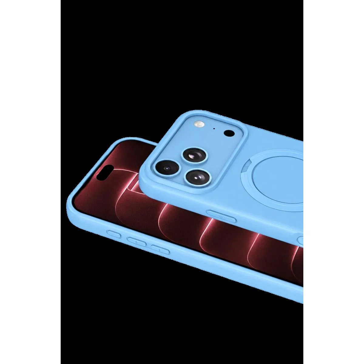 Newface Apple İphone 18 Pro Regal Magsafe Standlı Kapak - Sierra Blue görsel 2
