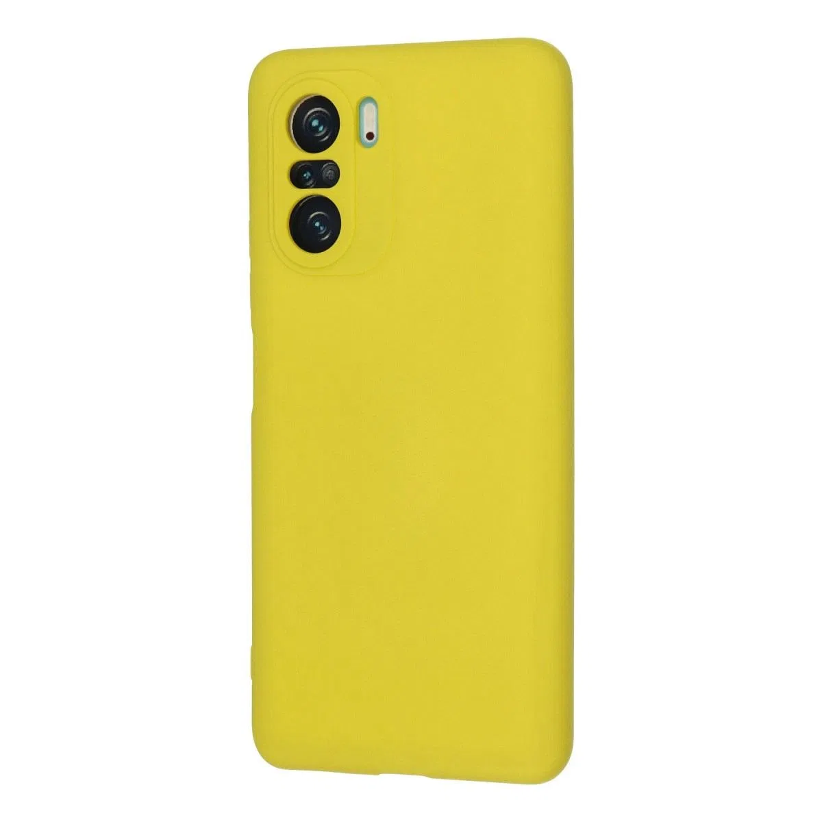 Xiaomi Poco F3 Kılıf Nano İçi Kadife Silikon - Sarı görsel 3