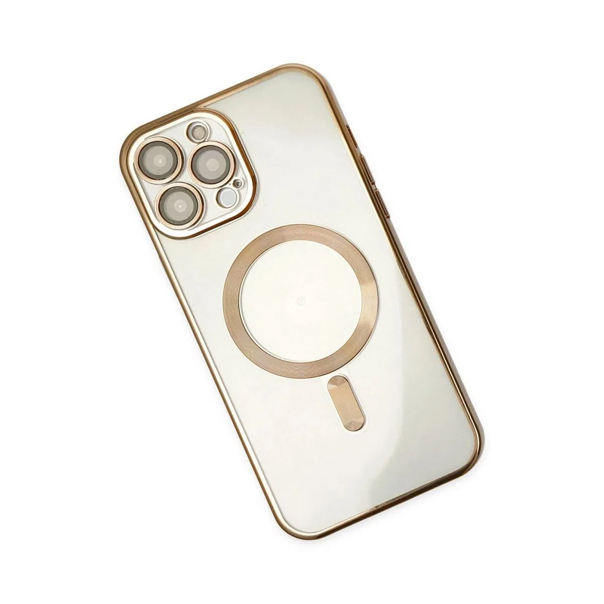 Apple İphone 14 Pro Kılıf Kross Magneticsafe Kapak - Gold görsel 3