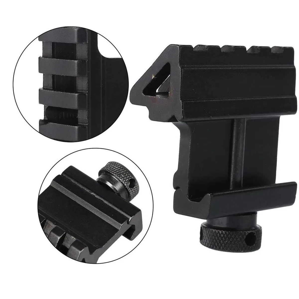 Taktik 45 Derece Açı Ofset Yan Adaptörü Rts 20mm Picatinny Ray görsel 4