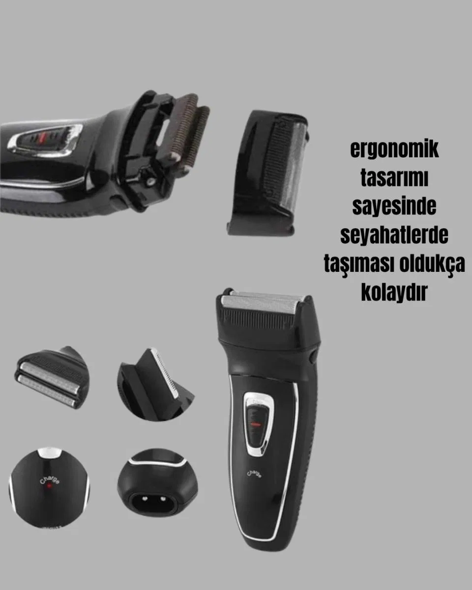 Erkekler İçin Folyo Başlıklı Tıraş Makinesi görsel 3