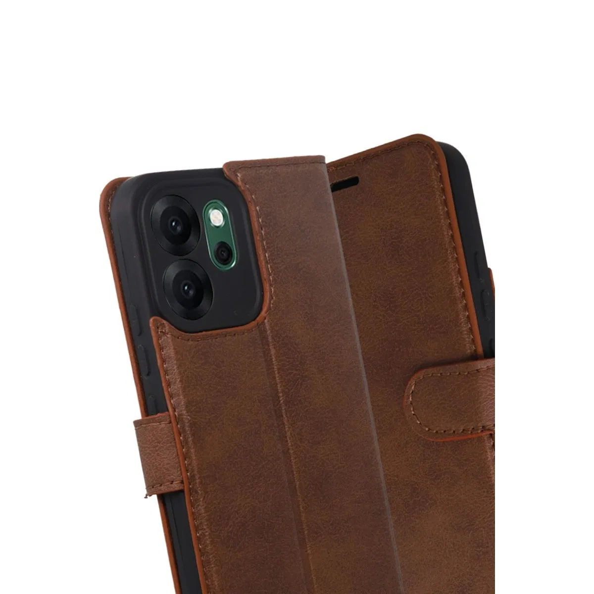 Oppo Reno 14f Trend S Plus Kapaklı Kılıf - Taba görsel 3