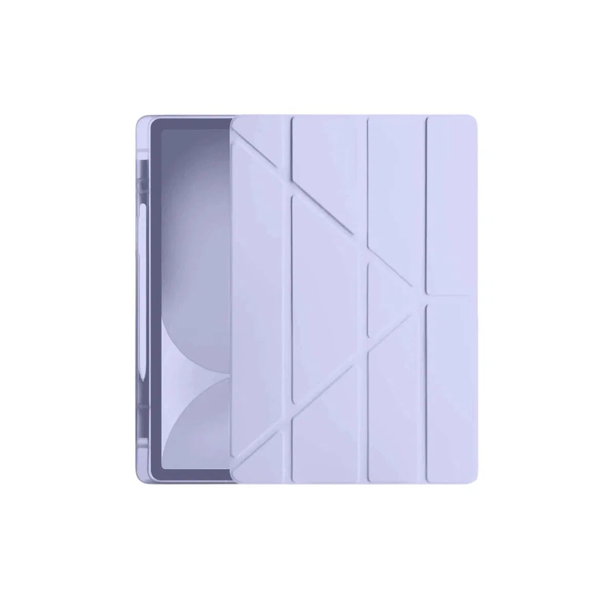 Apple İpad Pro 11 (2024) Kılıf Kalemlikli Hugo Tablet Kılıfı - Lila