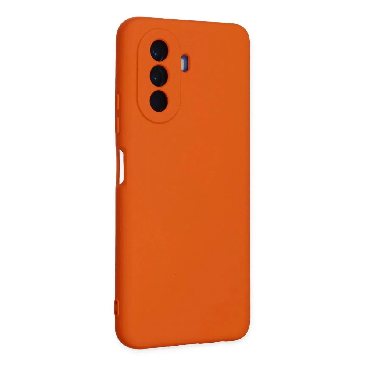 Huawei Nova Y70 Kılıf Nano İçi Kadife Silikon - Turuncu görsel 2