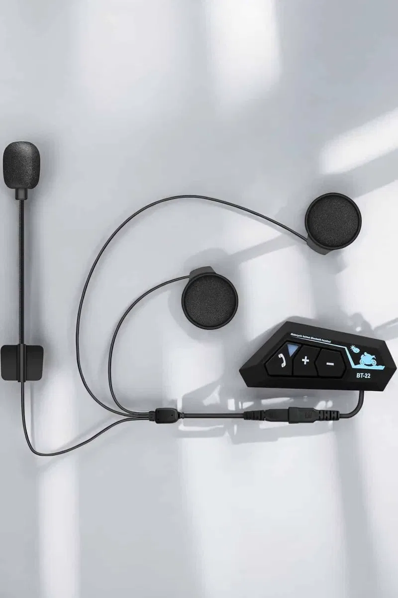 Kask Kulaklığı Motosiklet Intercom Interkom Dinleme Konuşma Özellikli Su Geçirmez görsel 5