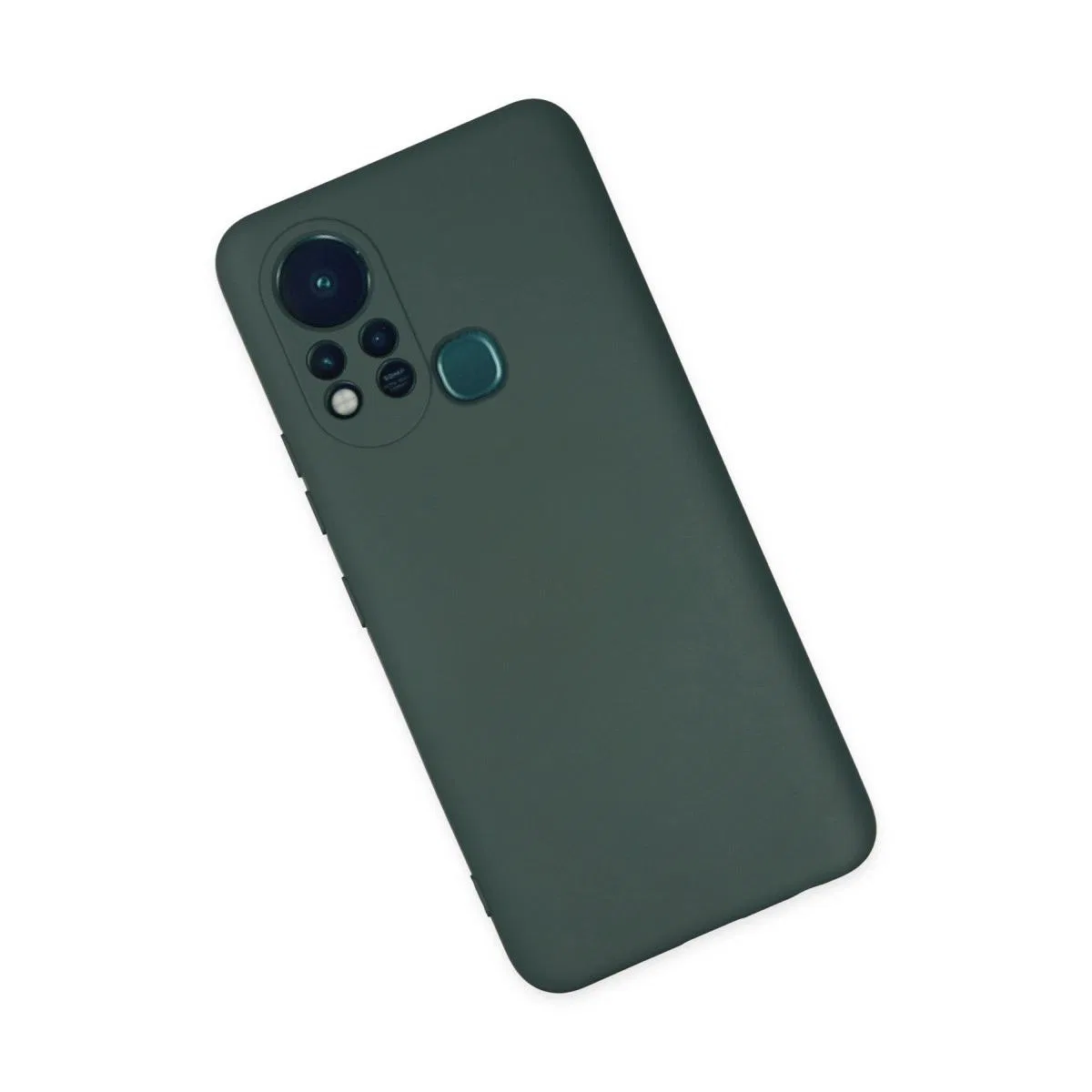 İnfinix Hot 11s Kılıf Nano İçi Kadife Silikon - Koyu Yeşil görsel 2