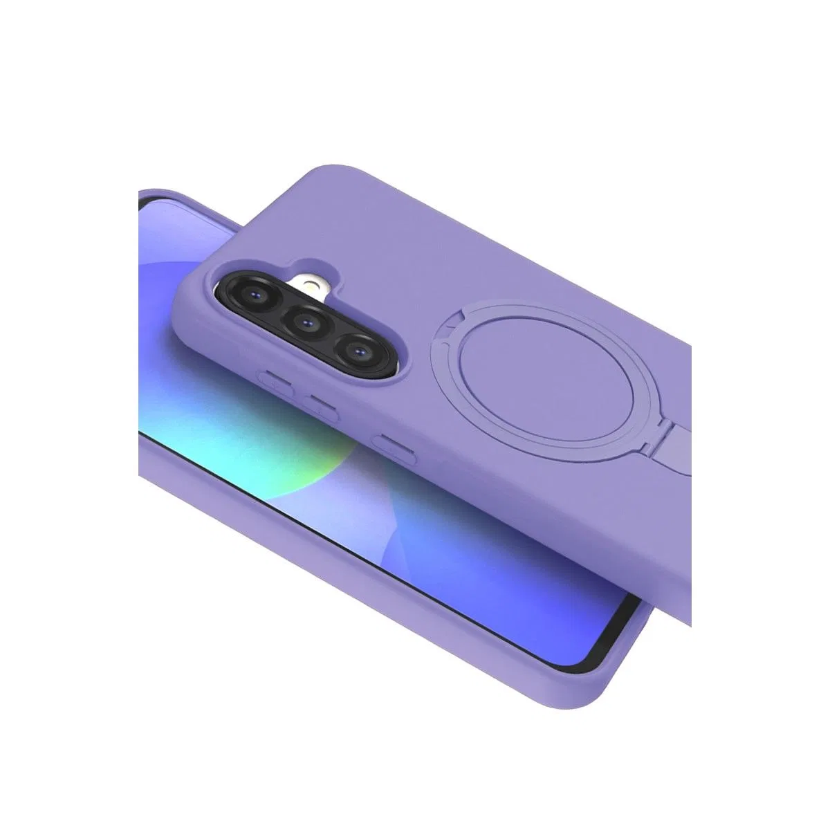 Samsung Galaxy A56 Regal Magsafe Standlı Kapak - Lila görsel 2