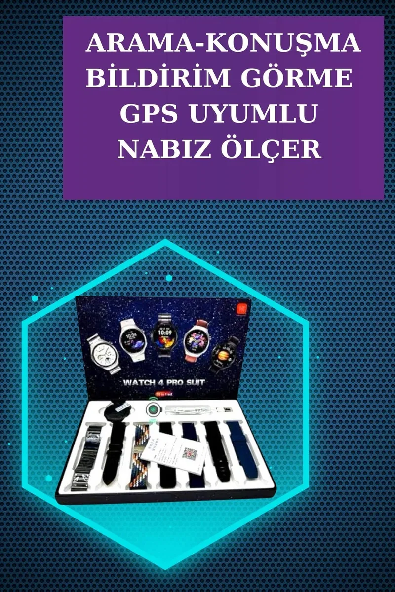 Gamer Kulaklık ve Çok Kordonlu Akıllı Saat Gürültü Önleyici GPS Desteği görsel 4