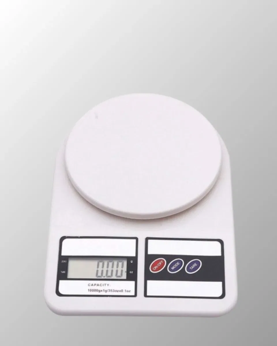 Beyaz Plastik Dijital Mutfak Tartısı – 24x16. 8x1. 5cm görsel 4