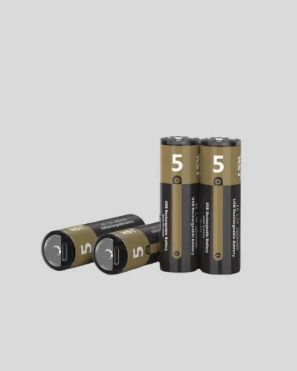 USB Type-C ile Hızlı Şarj Edilebilen AA Lityum Pil görsel 5