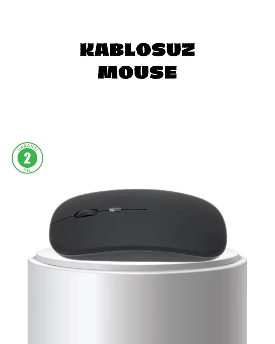 Kablosuz Mouse – Gelişmiş Optik Sensör, Profesyonel Ve Oyun Kullanımına Uygun