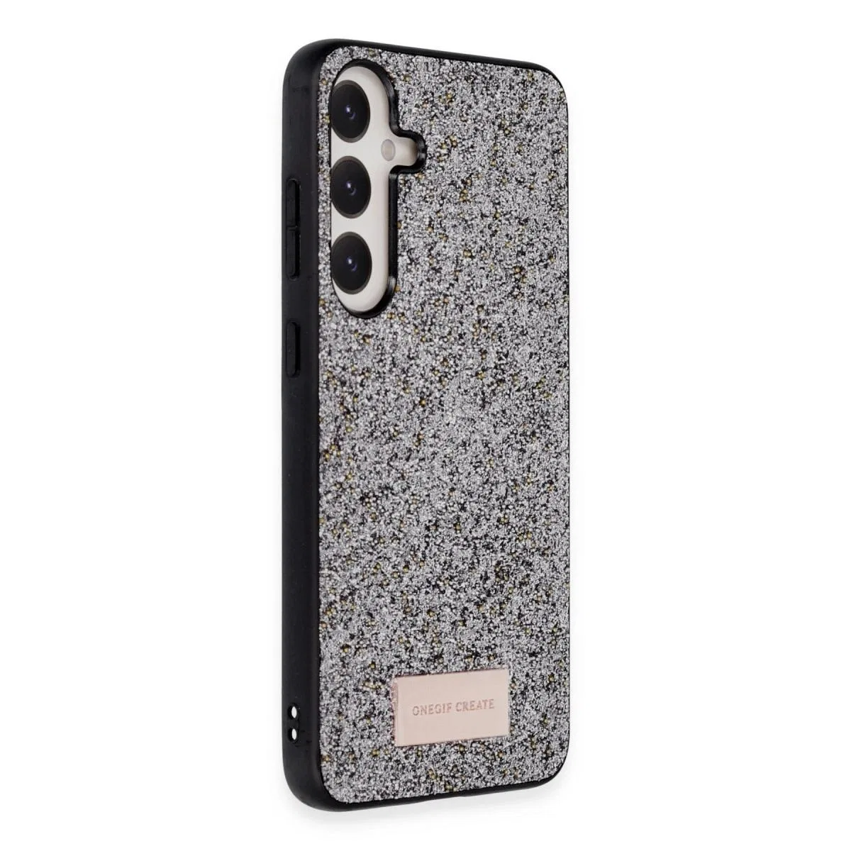 Onegif Samsung Galaxy A05s Bright Simli Kapak - Gümüş görsel 2
