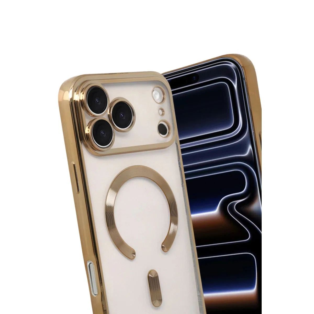 Apple İphone 17 Pro Kross Magneticsafe Kapak - Gold görsel 3