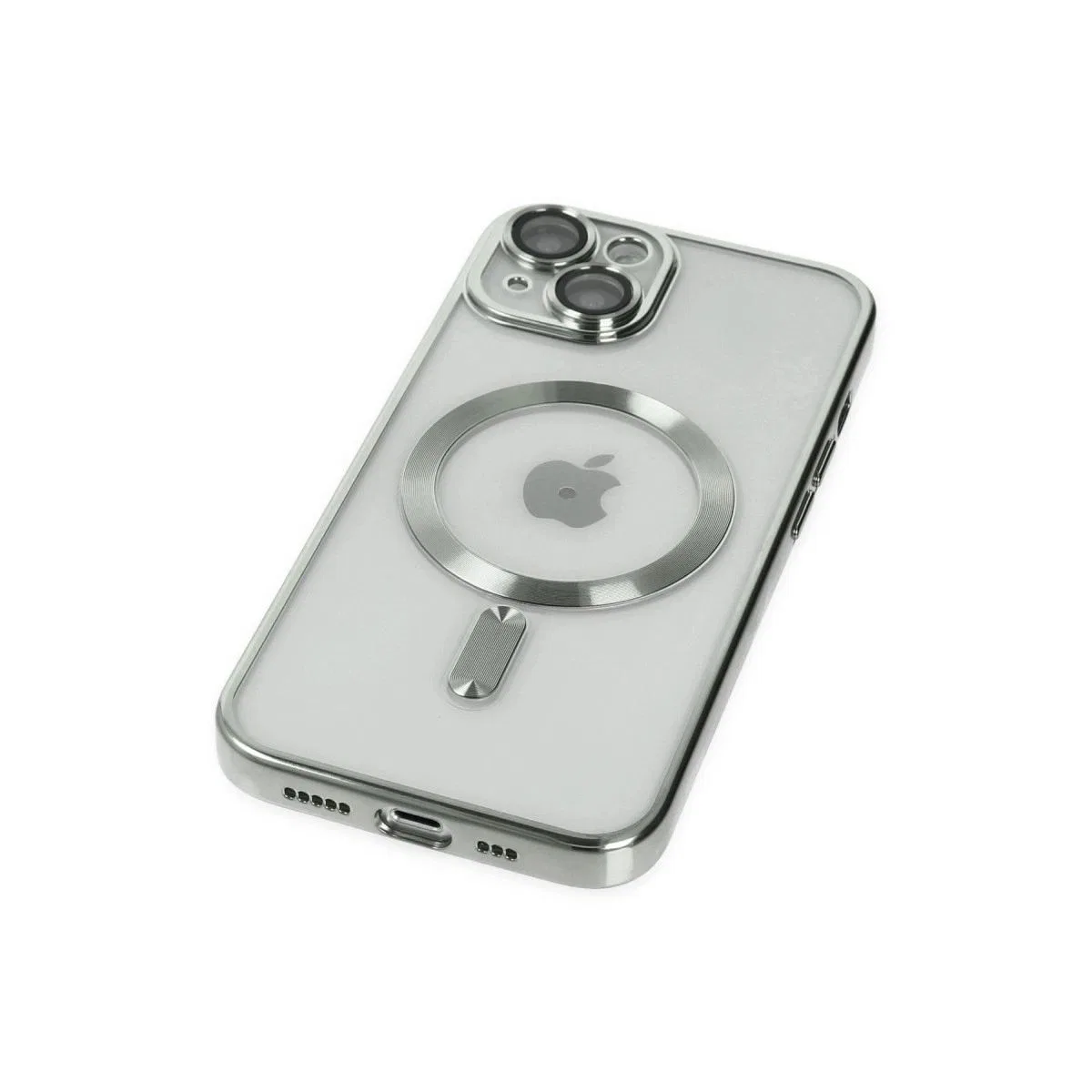 Apple İphone 14 Kılıf Kross Magneticsafe Kapak - Gümüş görsel 5