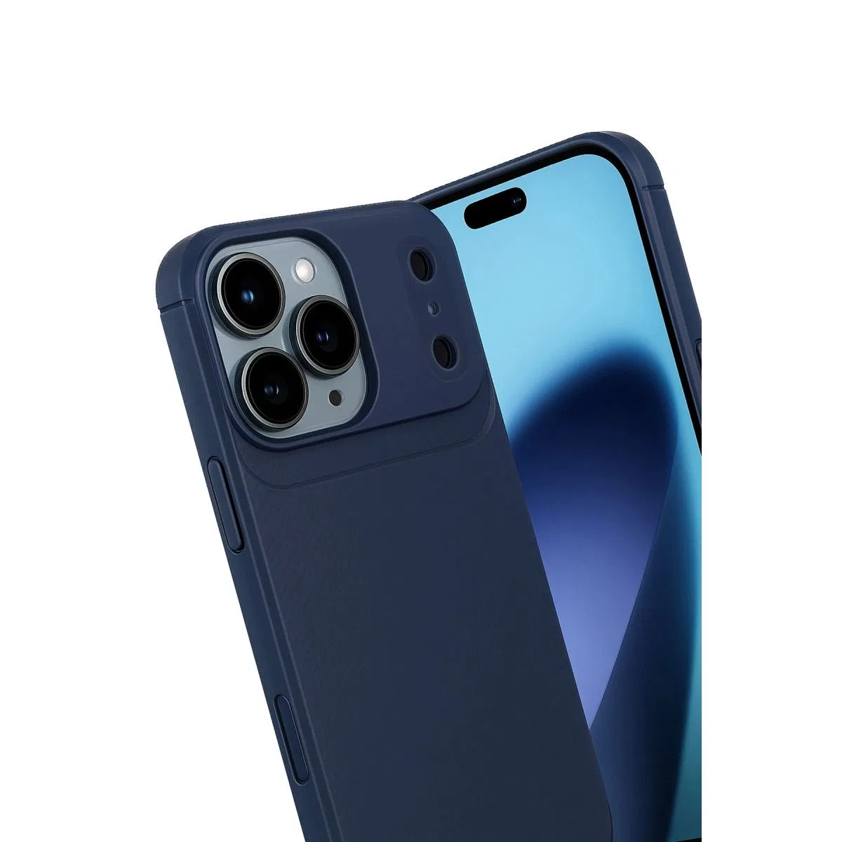 Apple İphone 17 Pro Max Auto Focus Karbon Kapak - Lacivert görsel 3