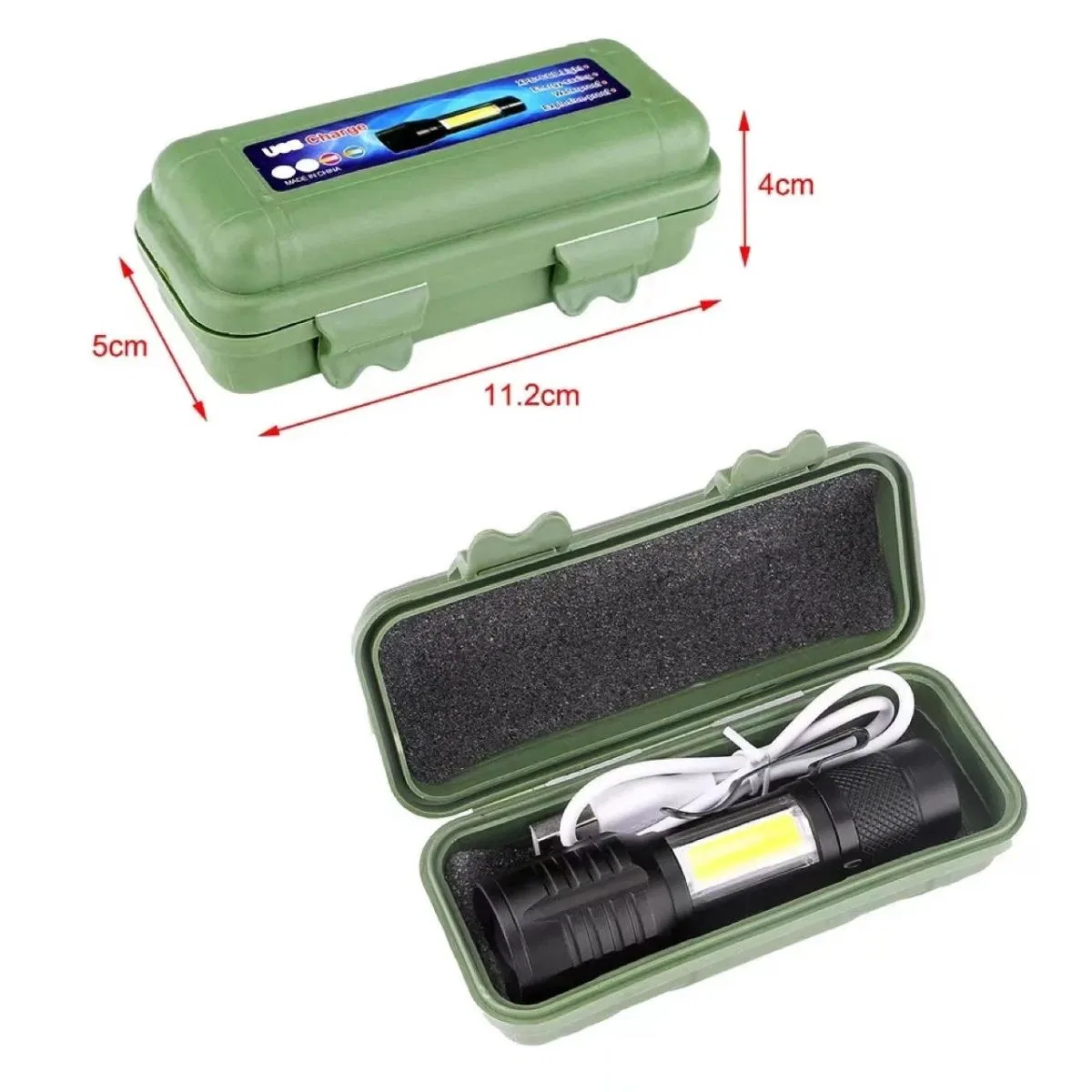 Wison Ws-5454 Cob Led Usb Şarjlı Mini El Feneri görsel 5