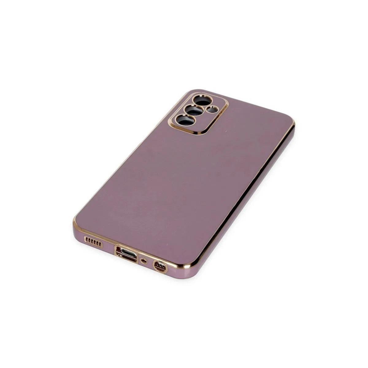 Samsung Galaxy M23 Kılıf Volet Silikon - Mor görsel 5