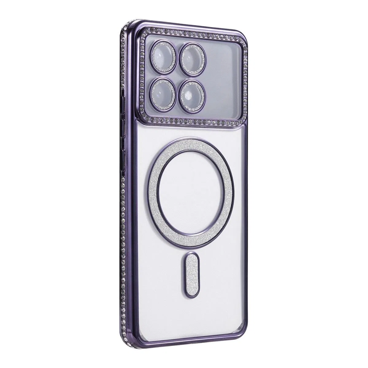 Xiaomi Poco X6 Pro Joke Simli Magneticsafe Kılıf - Derin Mor görsel 3