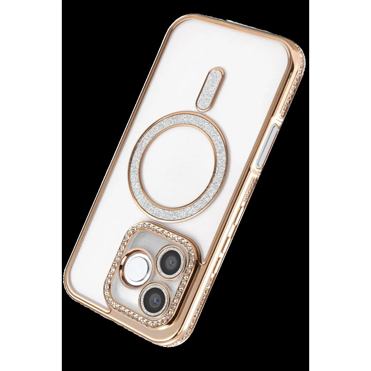 Huawei Honor 600 Lite Joke Simli Magneticsafe Kılıf - Gold görsel 3