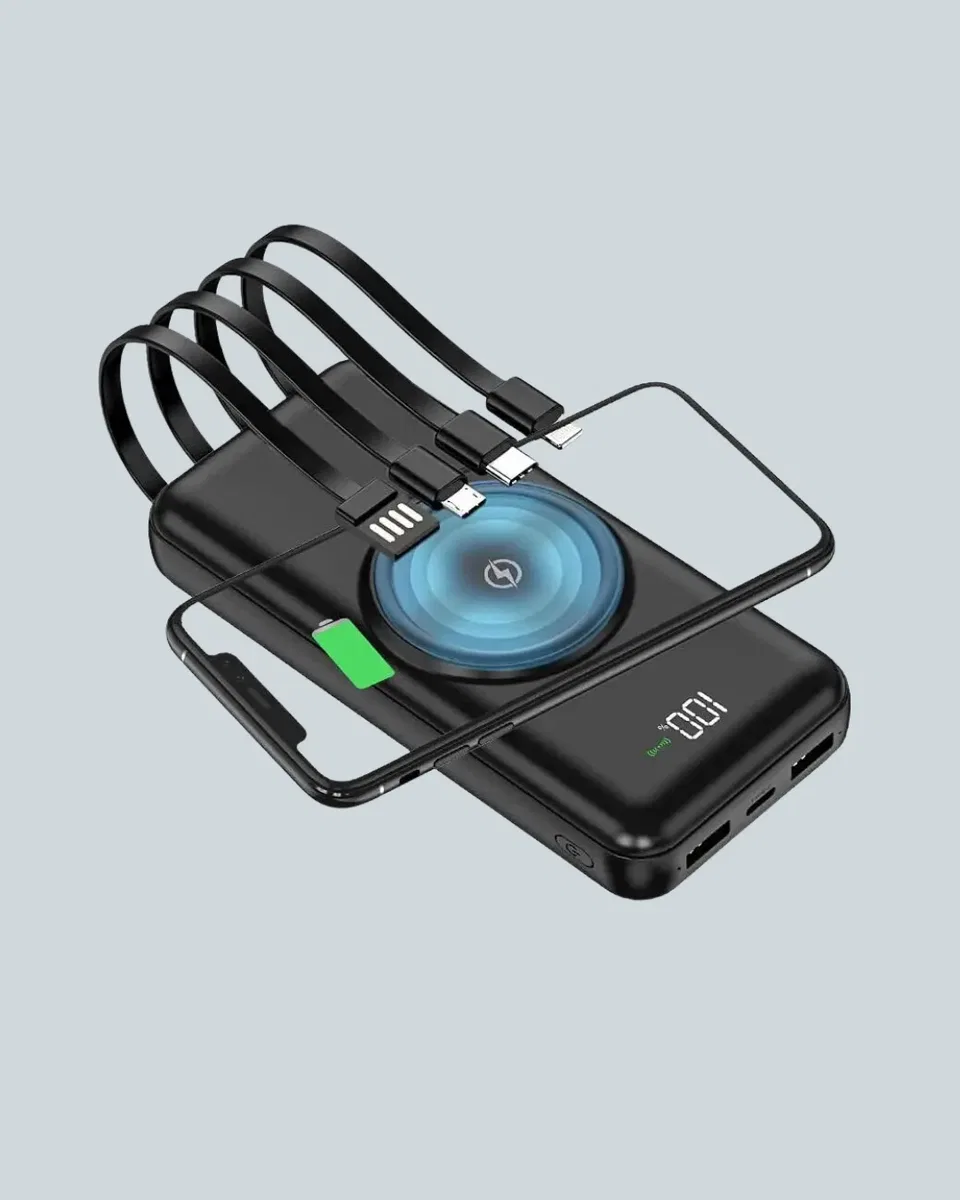 Kompakt Tasarım, Güçlü Performans – 10000mAh Kablosuz Powerbank görsel 5