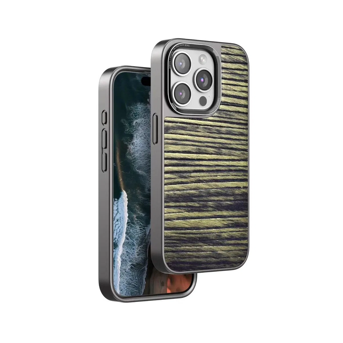 Venco Apple İphone 14 Pro Max Wave Kapak - Koyu Kahve