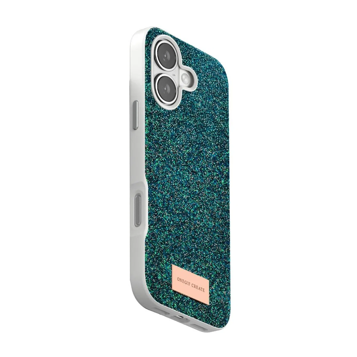 Onegif Apple İphone 17 Bright Simli Kapak - Koyu Yeşil görsel 3