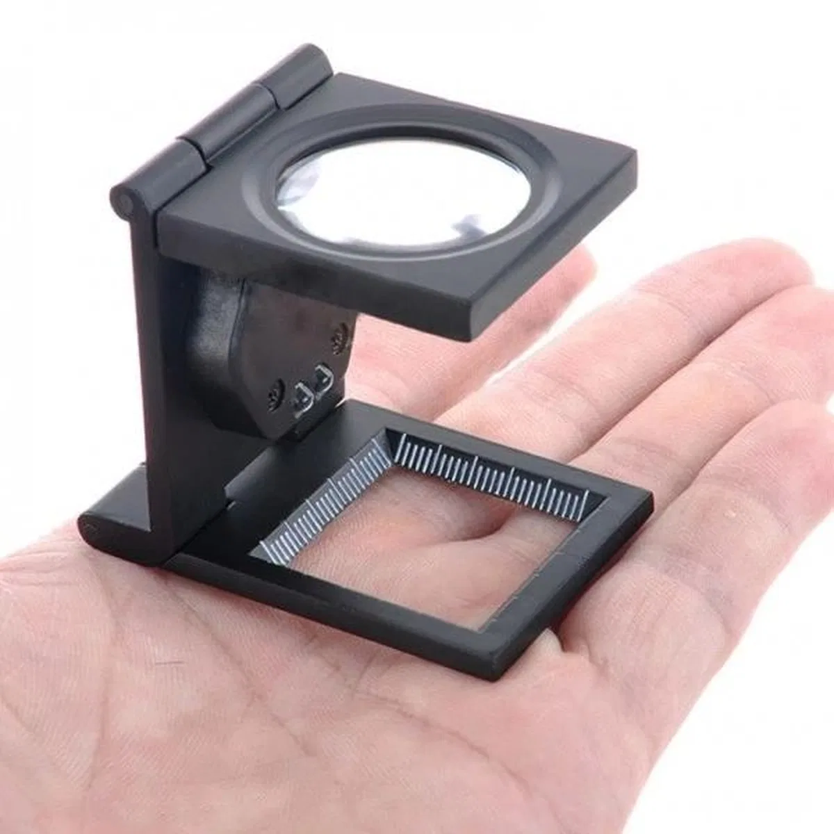 25x25 Mm Full Çelik Kaplı Katlamalı Büyüteç Th9005b görsel 6