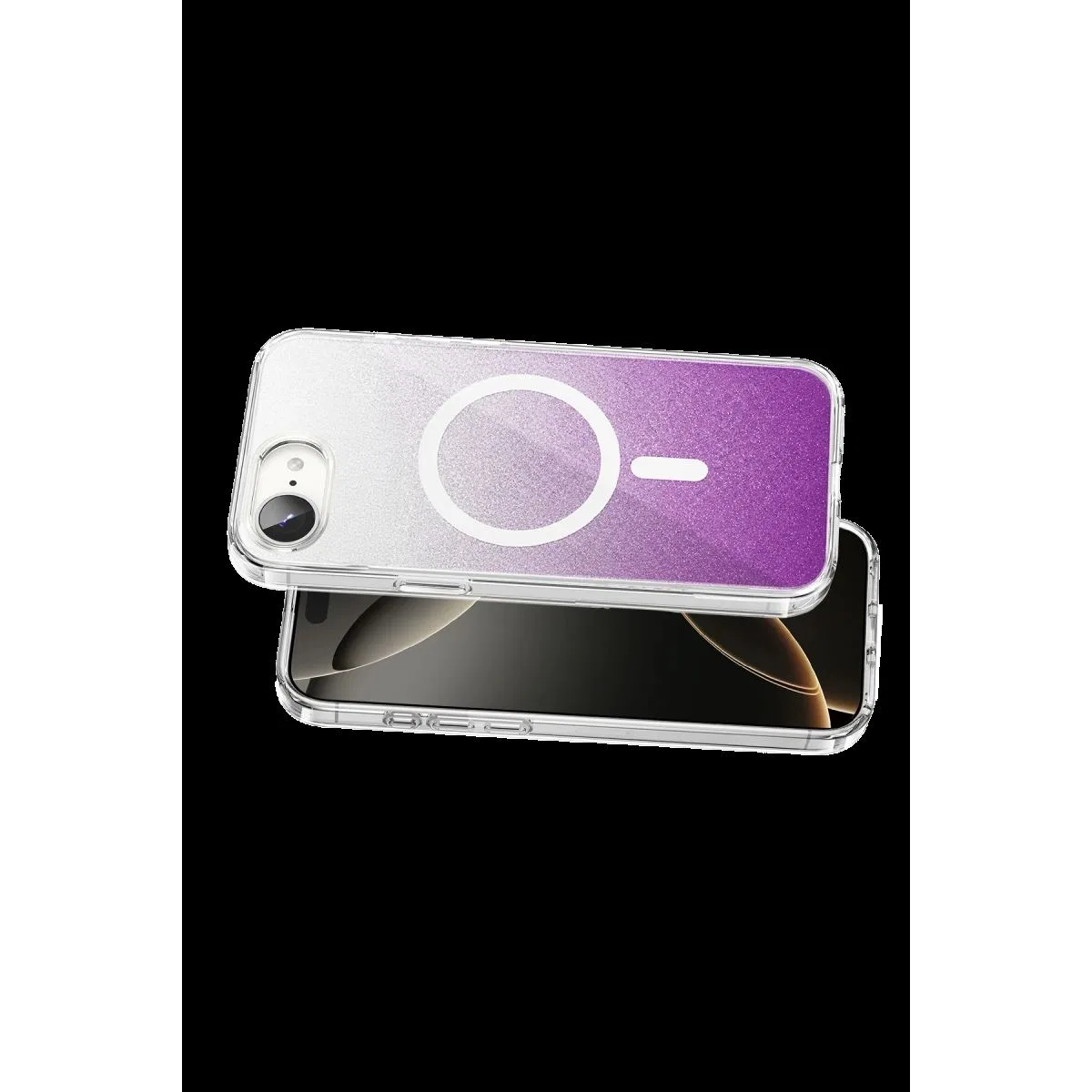 Onegif Apple İphone 17e Sora Simli Magsafe Kapak - Mor görsel 3