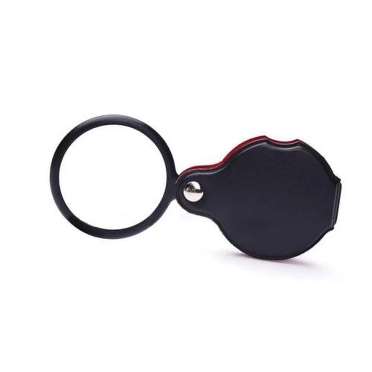 5x 60mm Cam Optik Lens, katlabilir, deri Kaplamalı Cep Büyüteçxx1051 görsel 3