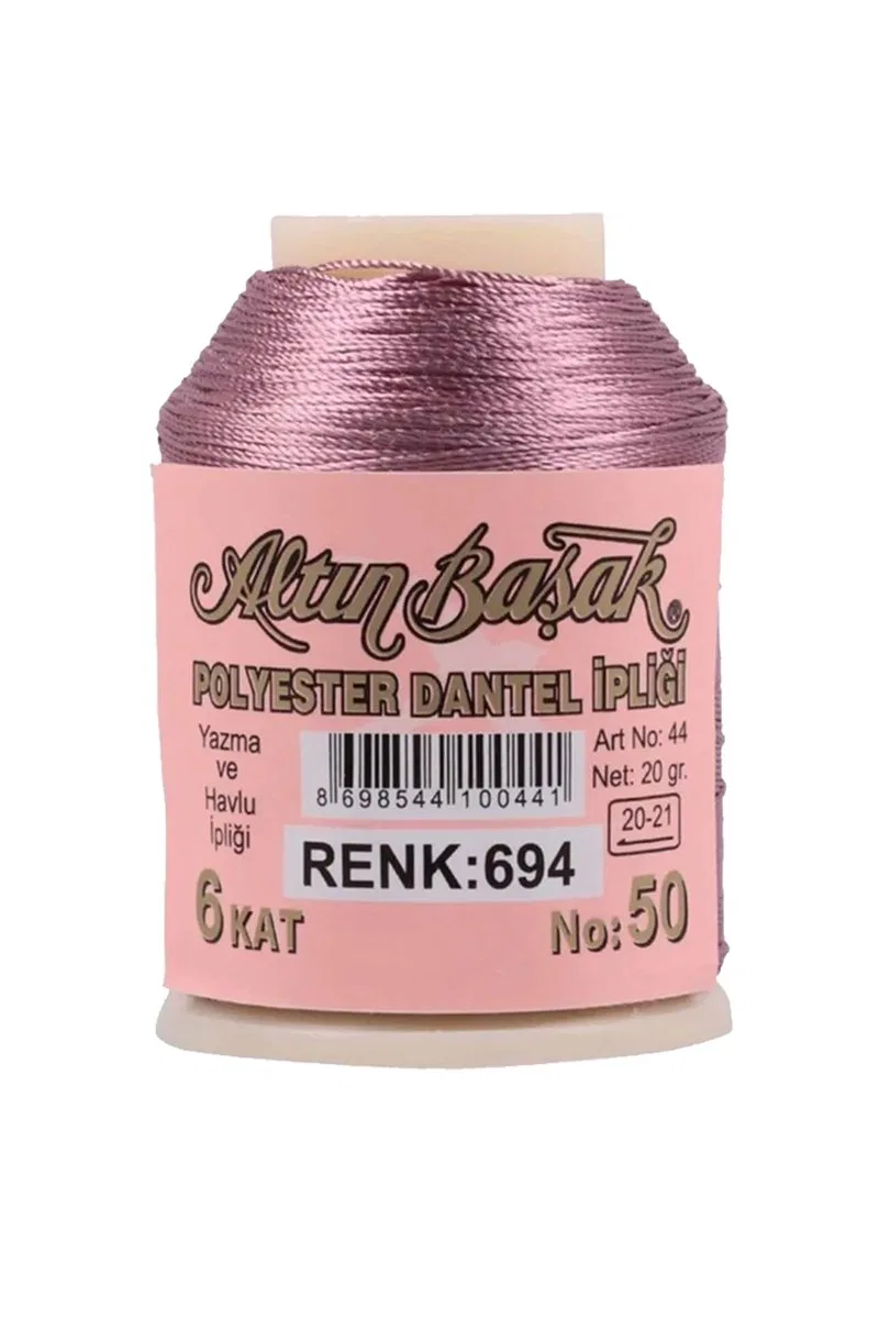 3 Adet Altınbaşak Oya ve Dantel İpi 20 gr - Royaleks - No: 694 görsel 3