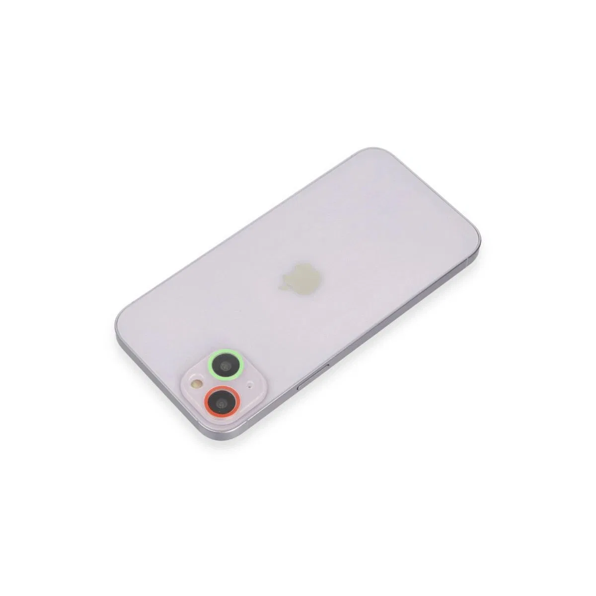 Apple İphone 13 Mini Renkli Kamera Lens Koruma Cam - Yeşil-pembe görsel 2