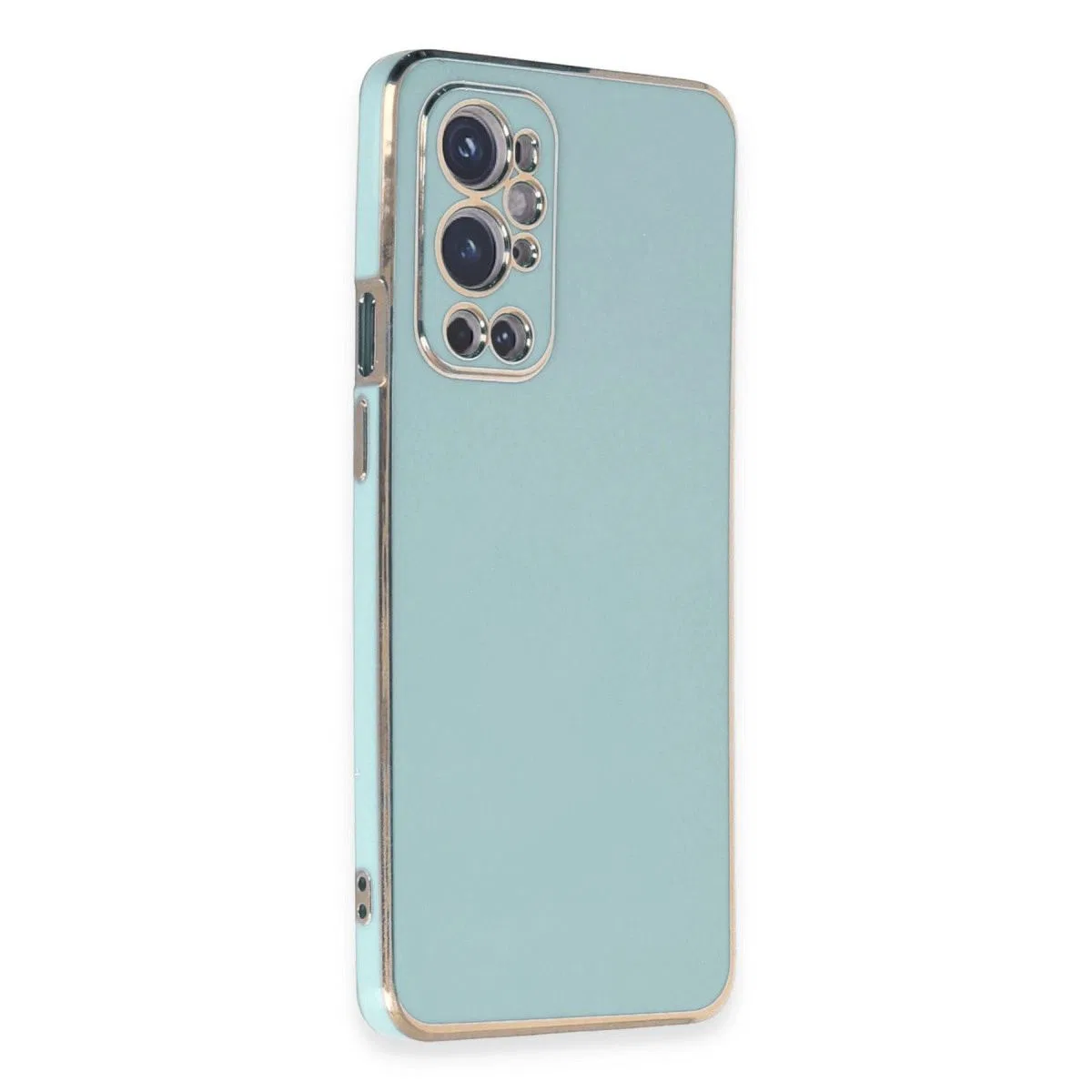One Plus 9 Pro Kılıf Volet Silikon - Açık Yeşil görsel 2