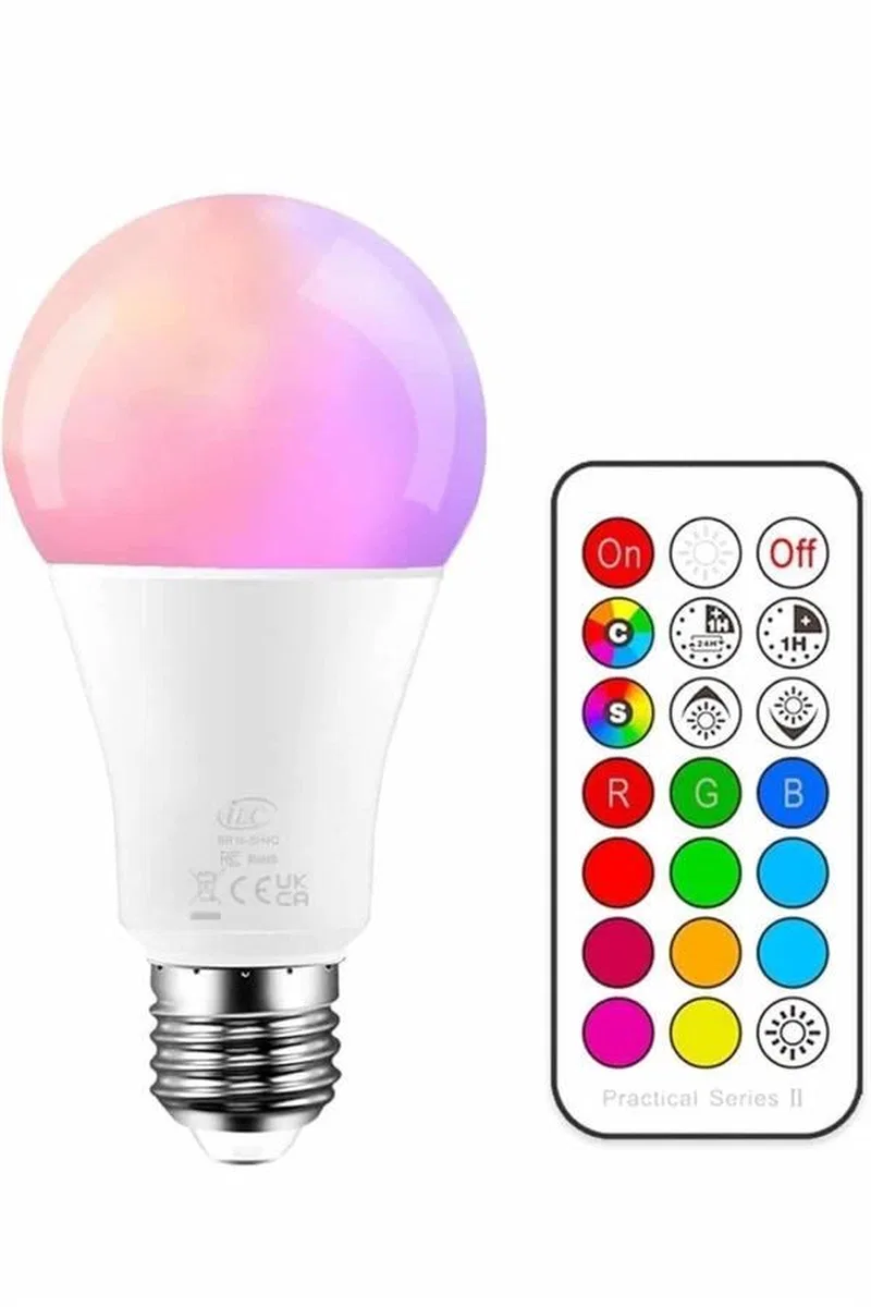 Ambiyans Aydınlatma Rgb Led Lamba Kumandalı Renk Değiştirebilen görsel 3