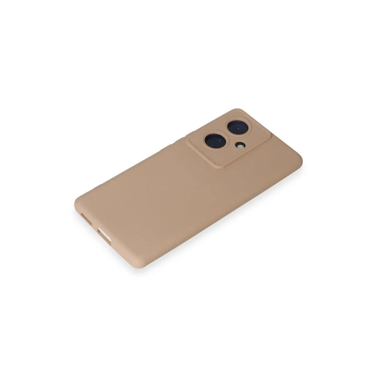 Vivo V29 Lite Kılıf Nano İçi Kadife Silikon - Pudra görsel 4