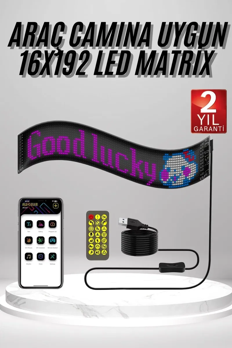 Matrix Led Dijital Ekran Kumandalı LED Ekran Yazı